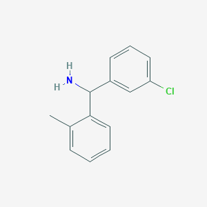 molecular formula C14H14ClN B2553657 (3-氯苯基)(邻甲苯基)甲胺 CAS No. 1049118-57-1