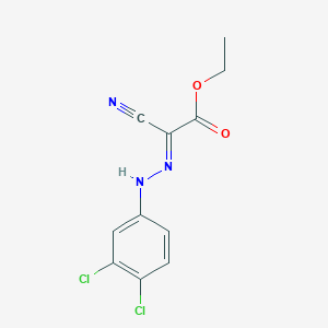 molecular formula C11H9Cl2N3O2 B255368 Ethyl cyano((3,4-dichlorophenyl)hydrazono)acetate 