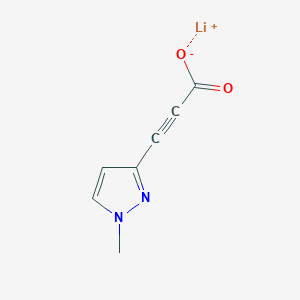 lithium(1+) ion 3-(1-methyl-1H-pyrazol-3-yl)prop-2-ynoate