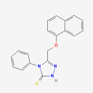 5-(Naphthyloxymethyl)-4-phenyl-1,2,4-triazole-3-thiol