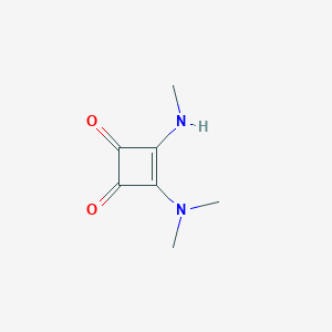 molecular formula C7H10N2O2 B2553701 3-(二甲氨基)-4-(甲氨基)环丁-3-烯-1,2-二酮 CAS No. 162362-90-5
