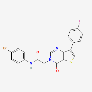 N-(4-bromophenyl)-2-[7-(4-fluorophenyl)-4-oxothieno[3,2-d]pyrimidin-3(4H)-yl]acetamide