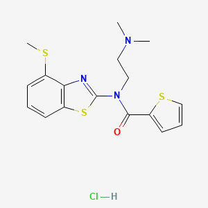 N-(2-(dimethylamino)ethyl)-N-(4-(methylthio)benzo[d]thiazol-2-yl)thiophene-2-carboxamide hydrochloride