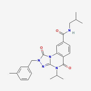 N-isobutyl-4-isopropyl-2-(3-methylbenzyl)-1,5-dioxo-1,2,4,5-tetrahydro[1,2,4]triazolo[4,3-a]quinazoline-8-carboxamide