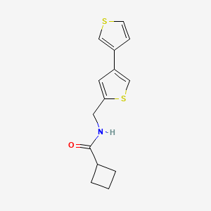 N-({[3,3'-bithiophene]-5-yl}methyl)cyclobutanecarboxamide