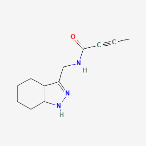 N-(4,5,6,7-Tetrahydro-1H-indazol-3-ylmethyl)but-2-ynamide