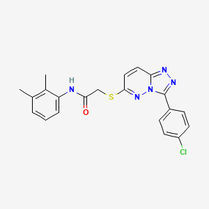 molecular formula C21H18ClN5OS B2553765 2-((3-(4-chlorophenyl)-[1,2,4]triazolo[4,3-b]pyridazin-6-yl)thio)-N-(2,3-dimethylphenyl)acetamide CAS No. 852373-14-9