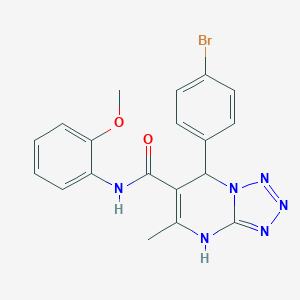 molecular formula C19H17BrN6O2 B255379 7-(4-bromophenyl)-N-(2-methoxyphenyl)-5-methyl-4,7-dihydrotetrazolo[1,5-a]pyrimidine-6-carboxamide 