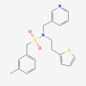 N-(pyridin-3-ylmethyl)-N-(2-(thiophen-2-yl)ethyl)-1-(m-tolyl)methanesulfonamide