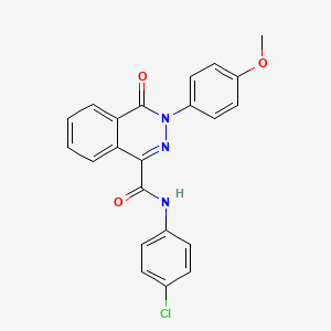 N-(4-chlorophenyl)-3-(4-methoxyphenyl)-4-oxo-3,4-dihydro-1-phthalazinecarboxamide