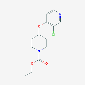 molecular formula C13H17ClN2O3 B2553815 4-((3-氯吡啶-4-基)氧基)哌啶-1-羧酸乙酯 CAS No. 2034395-01-0