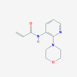 molecular formula C12H15N3O2 B2553816 N-[2-(吗啉-4-基)吡啶-3-基]丙-2-烯酰胺 CAS No. 2270918-72-2