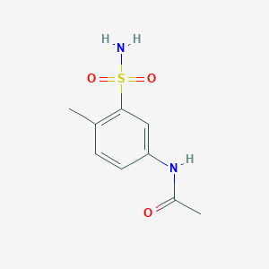 molecular formula C9H12N2O3S B2553819 N-(4-methyl-3-sulfamoylphenyl)acetamide CAS No. 200266-64-4; 5433-02-3