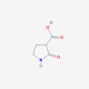 molecular formula C5H7NO3 B2553821 2-oxopyrrolidine-3-carboxylic acid CAS No. 96905-67-8