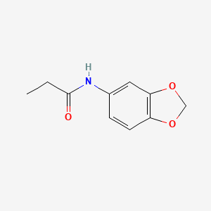 molecular formula C10H11NO3 B2553832 N-(2H-1,3-苯并二氧杂环-5-基)丙酰胺 CAS No. 123682-43-9
