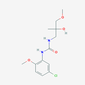 molecular formula C13H19ClN2O4 B2553849 1-(5-氯-2-甲氧基苯基)-3-(2-羟基-3-甲氧基-2-甲基丙基)脲 CAS No. 1334375-02-8