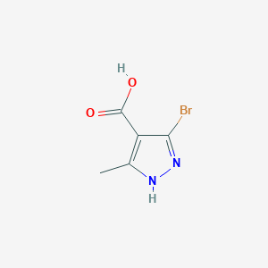 molecular formula C5H5BrN2O2 B2553854 5-溴-3-甲基-1H-吡唑-4-羧酸 CAS No. 2510868-43-4