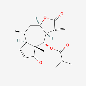 molecular formula C19H24O5 B2553858 6-O-Isobutyryl-butyrylhelenalin CAS No. 53658-84-7