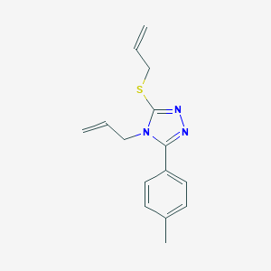 molecular formula C15H17N3S B255387 3-(4-Methylphenyl)-4-prop-2-enyl-5-prop-2-enylsulfanyl-1,2,4-triazole 
