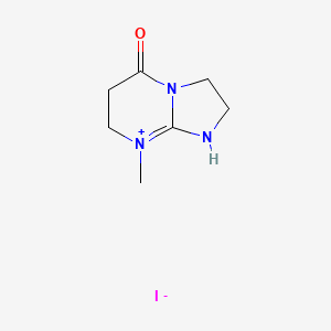 molecular formula C7H12IN3O B2553872 2,6,7,8-Tetrahydro-8-methyl-imidazo[1,2-a]pyrimidin-5(3H)-one CAS No. 99645-97-3