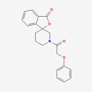 1'-(2-phenoxyacetyl)-3H-spiro[2-benzofuran-1,3'-piperidine]-3-one