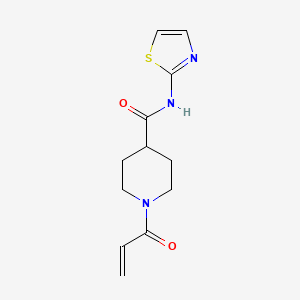 1-Prop-2-enoyl-N-(1,3-thiazol-2-yl)piperidine-4-carboxamide