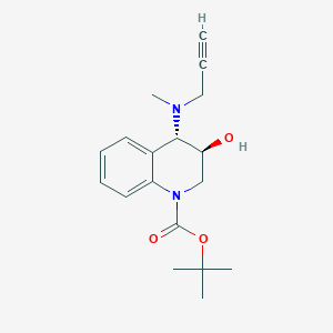 molecular formula C18H24N2O3 B2553886 tert-butyl (3S,4S)-3-hydroxy-4-[methyl(prop-2-yn-1-yl)amino]-1,2,3,4-tetrahydroquinoline-1-carboxylate CAS No. 2094587-47-8