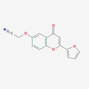 molecular formula C15H9NO4 B255389 2-(2-(2-Furyl)-4-oxochromen-6-yloxy)ethanenitrile 