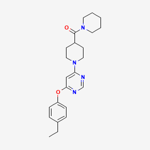 molecular formula C23H30N4O2 B2553892 4-(4-ethylphenoxy)-6-[4-(piperidine-1-carbonyl)piperidin-1-yl]pyrimidine CAS No. 1251617-26-1