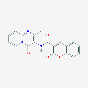 molecular formula C19H13N3O4 B2553923 N-(2-methyl-4-oxo-4H-pyrido[1,2-a]pyrimidin-3-yl)-2-oxo-2H-chromene-3-carboxamide CAS No. 942001-04-9