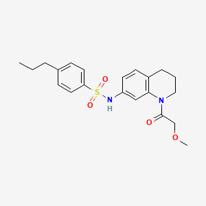 N-(1-(2-methoxyacetyl)-1,2,3,4-tetrahydroquinolin-7-yl)-4-propylbenzenesulfonamide