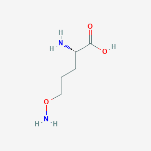 molecular formula C5H12N2O3 B2553933 5-(氨氧基)-L-正缬氨酸 CAS No. 167319-92-8