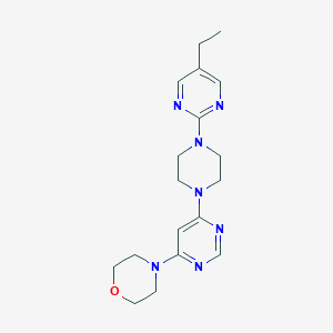 4-[6-[4-(5-Ethylpyrimidin-2-yl)piperazin-1-yl]pyrimidin-4-yl]morpholine