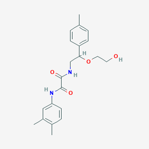 molecular formula C21H26N2O4 B2553946 N1-(3,4-dimethylphenyl)-N2-(2-(2-hydroxyethoxy)-2-(p-tolyl)ethyl)oxalamide CAS No. 1795086-38-2