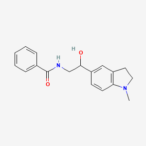 N-(2-hydroxy-2-(1-methylindolin-5-yl)ethyl)benzamide