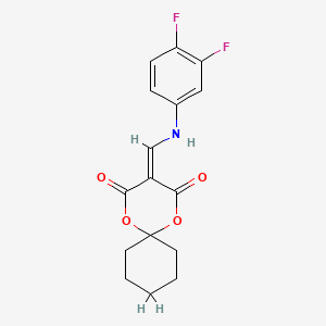 3-{[(3,4-Difluorophenyl)amino]methylidene}-1,5-dioxaspiro[5.5]undecane-2,4-dione