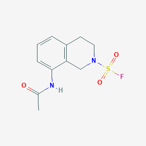 molecular formula C11H13FN2O3S B2553966 8-Acetamido-3,4-dihydro-1H-isoquinoline-2-sulfonyl fluoride CAS No. 2411268-56-7