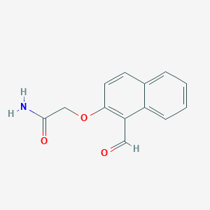 molecular formula C13H11NO3 B2553968 2-(1-Formylnaphthalen-2-yl)oxyacetamide CAS No. 650595-02-1