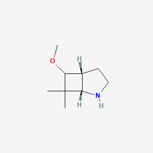 molecular formula C9H17NO B2553970 (1S,5R)-6-Methoxy-7,7-dimethyl-2-azabicyclo[3.2.0]heptane CAS No. 2375254-64-9