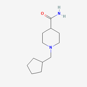 molecular formula C12H22N2O B2553980 1-(环戊基甲基)哌啶-4-甲酰胺 CAS No. 2097857-97-9