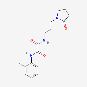 N1-(3-(2-oxopyrrolidin-1-yl)propyl)-N2-(o-tolyl)oxalamide