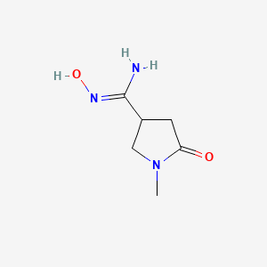 N'-Hydroxy-1-methyl-5-oxopyrrolidine-3-carboximidamide