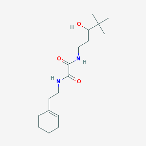 molecular formula C17H30N2O3 B2554004 N1-(2-(cyclohex-1-en-1-yl)ethyl)-N2-(3-hydroxy-4,4-dimethylpentyl)oxalamide CAS No. 1396792-44-1