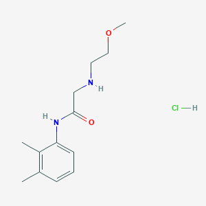 molecular formula C13H21ClN2O2 B2554008 N-(2,3-dimethylphenyl)-2-[(2-methoxyethyl)amino]acetamide hydrochloride CAS No. 1049775-49-6