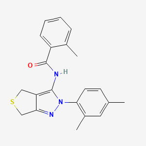 N-[2-(2,4-dimethylphenyl)-2H,4H,6H-thieno[3,4-c]pyrazol-3-yl]-2-methylbenzamide