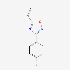 molecular formula C10H7BrN2O B2554019 3-(4-Bromophenyl)-5-vinyl-1,2,4-oxadiazole CAS No. 935743-04-7
