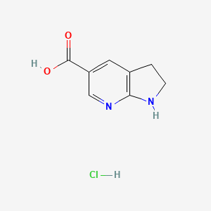 1H,2H,3H-pyrrolo[2,3-b]pyridine-5-carboxylic acid hydrochloride