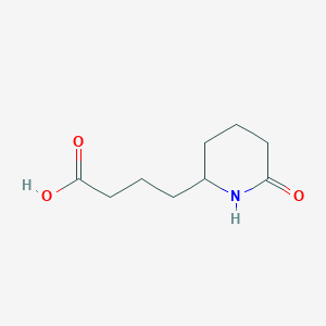 molecular formula C9H15NO3 B2554026 6-Oxo-2-piperidinebutyric acid CAS No. 90942-98-6