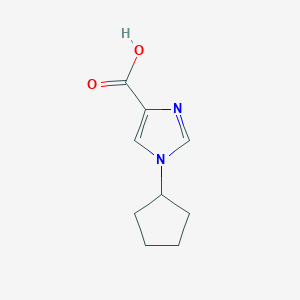 molecular formula C9H12N2O2 B2554034 1-cyclopentyl-1H-imidazole-4-carboxylic acid CAS No. 1330267-11-2