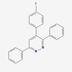 molecular formula C22H15FN2 B2554044 4-(4-Fluorophenyl)-3,6-diphenylpyridazine CAS No. 838814-77-0